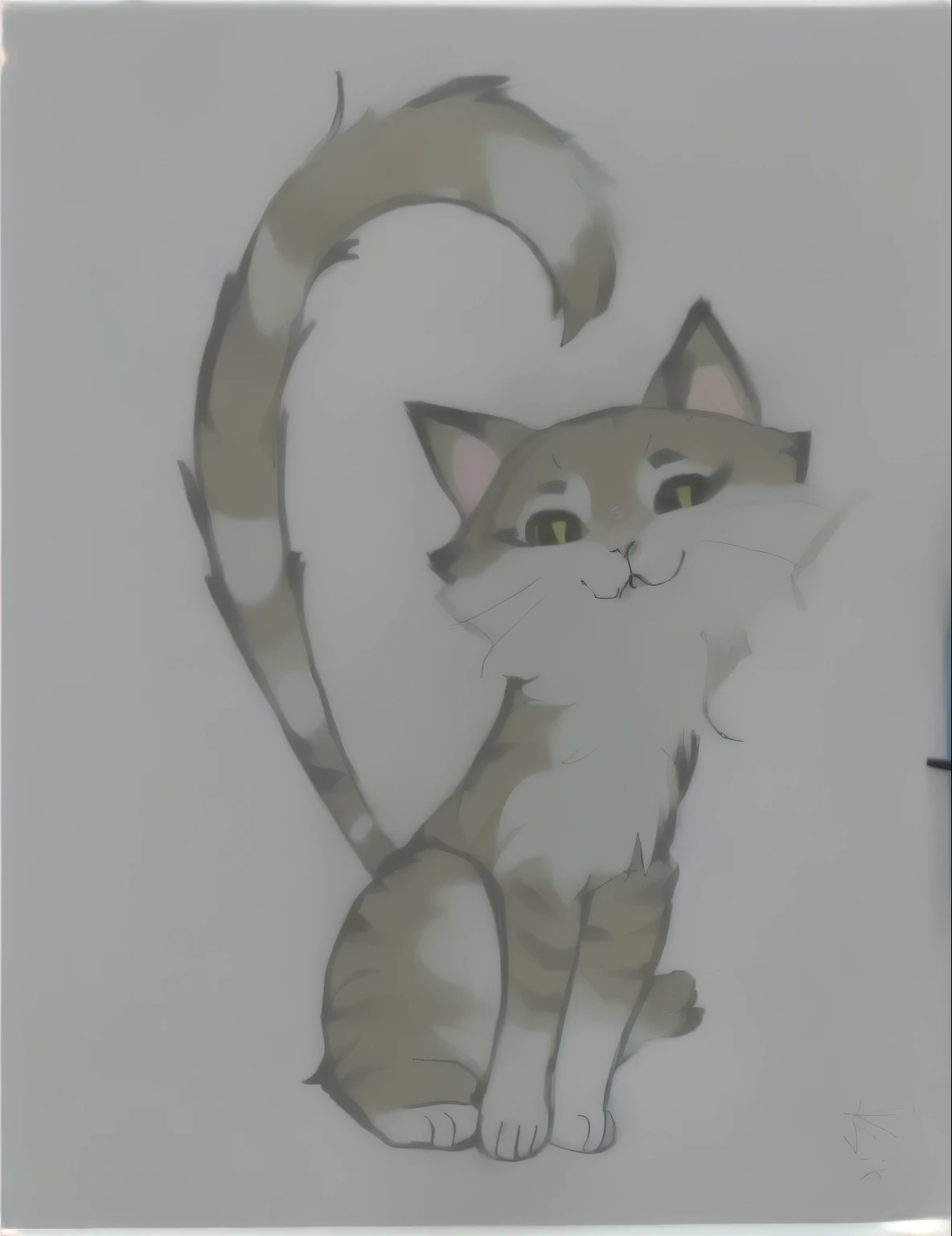 drawing of a cat with a heart-shaped tail, anime cat, cat tail, cat drawing, illustration of a cat, an gato anthropo, painting of a cat, ready anthropomorphic, gato anthropomórfico, a fluffy cat, a painting of a cat, gato anthropo, in a painting of a cat, warrior cats fan art