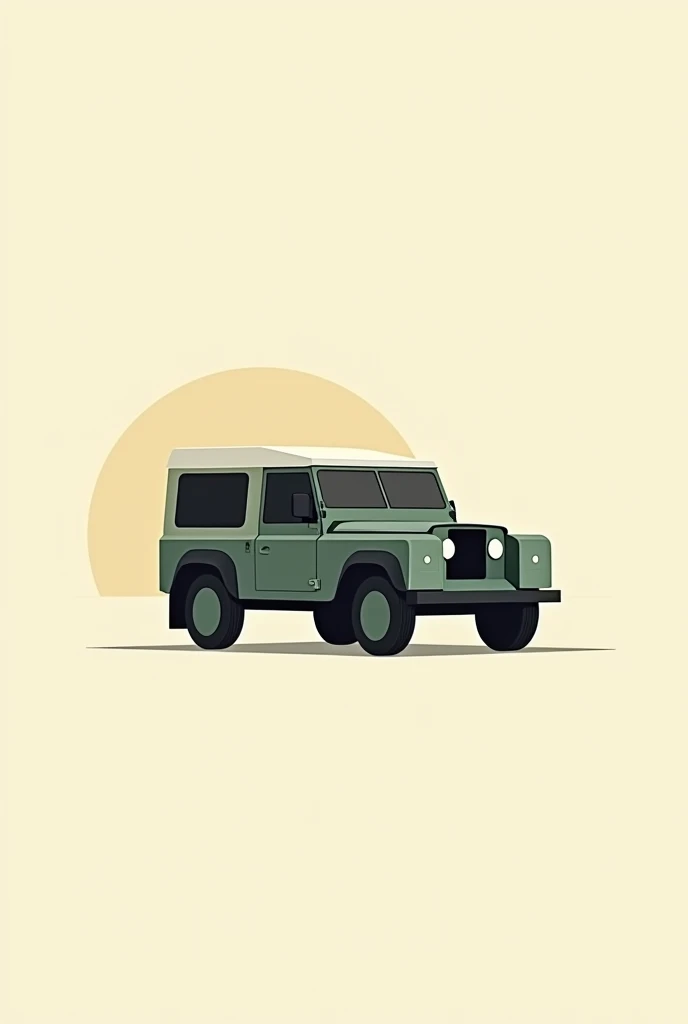 Create minimalist Land Rover print