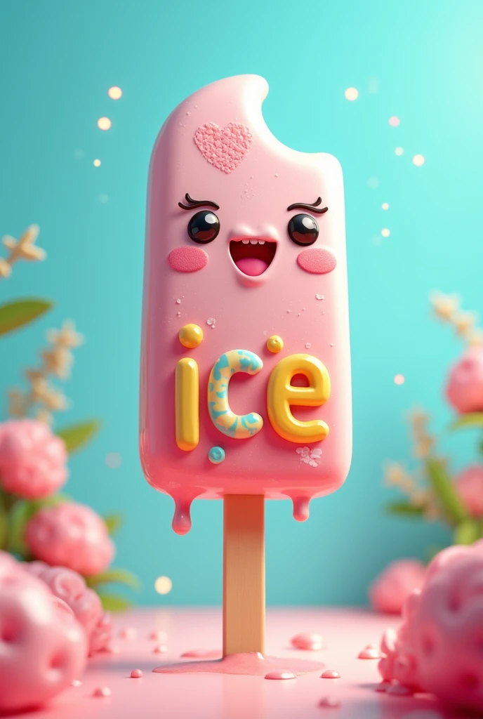Make a popsicle out of the word nice
