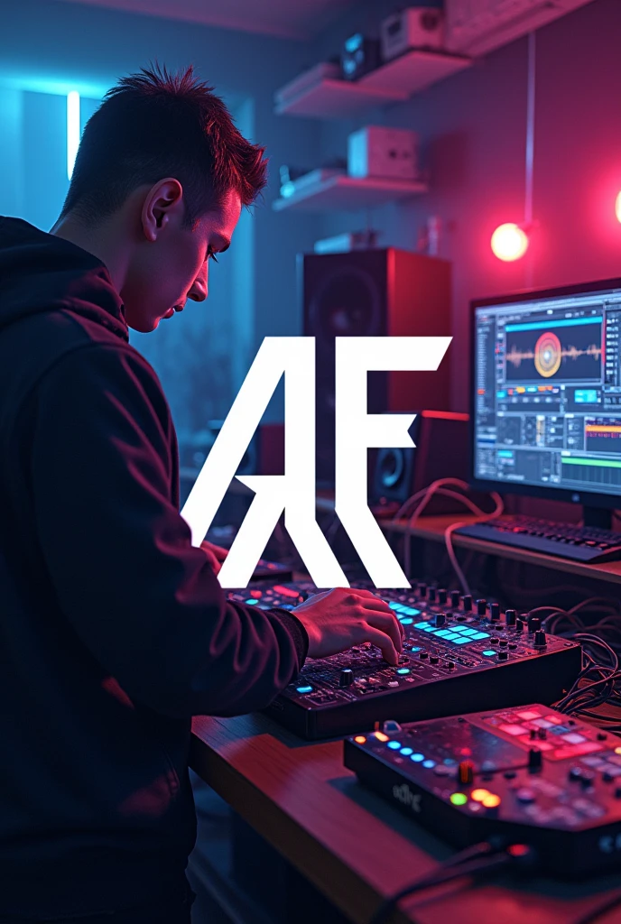 Productor musical con el logo de AFC on the beats