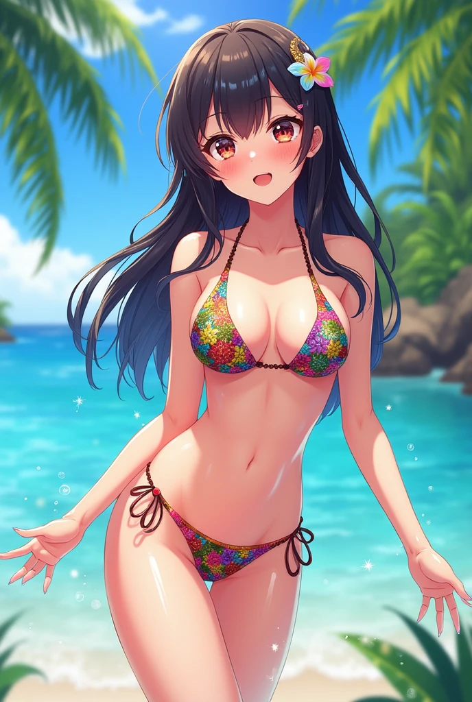 Anime babe in bikini