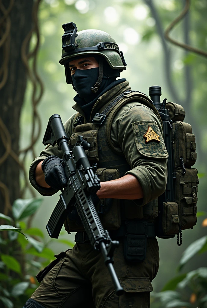 A Peruvian Special Forces Military Man