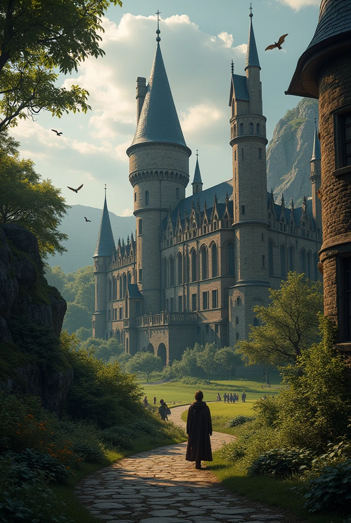 create a moodboard for Hogwarts University