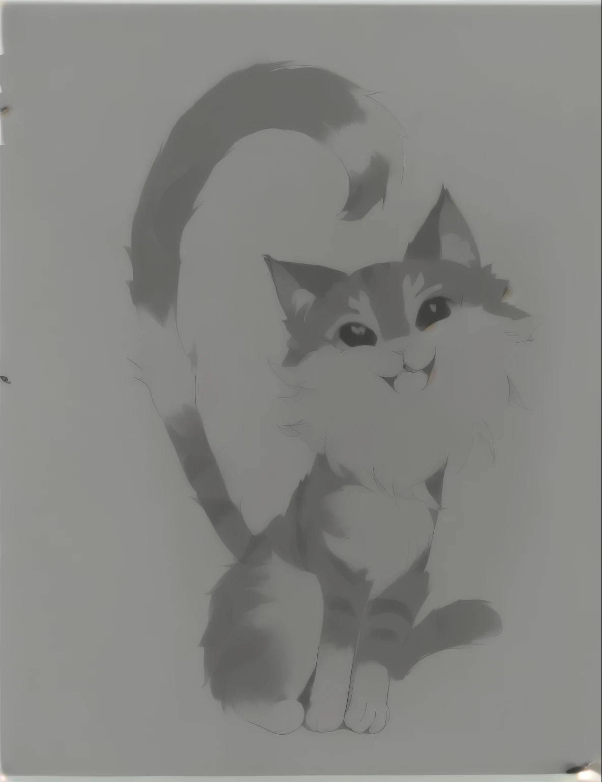 drawing of a cat with a heart-shaped tail, anime cat, cat tail, cat drawing, illustration of a cat, an gato anthropo, painting of a cat, ready anthropomorphic, gato anthropomórfico, a fluffy cat, a painting of a cat, gato anthropo, in a painting of a cat, warrior cats fan art