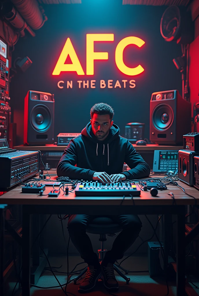 Productor musical con el logo de "AFC on the beats "