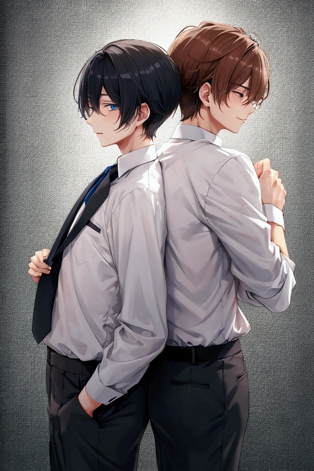 2boy,(senior boy is hugging junior boy from behind),boy's school-uniform, small mouth,at school,evening time,Diversity,
beautiful lighting, dynamic angle, sharp,