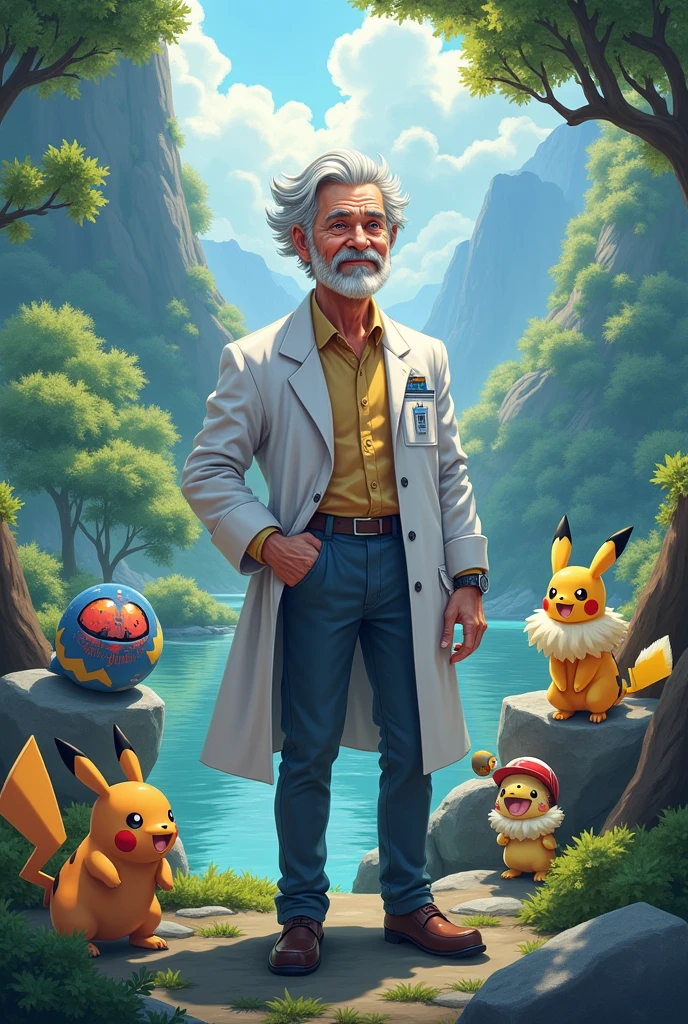 Image for tiktok profile with pokemon professor