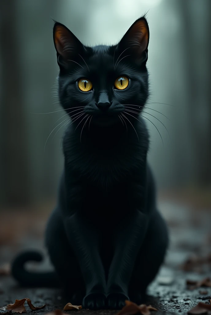 , There lived a black cat named Night, that everyone believed brought bad luck.