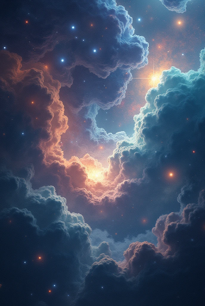 create images, pages and chapters of an ebook talking about cosmos, universe