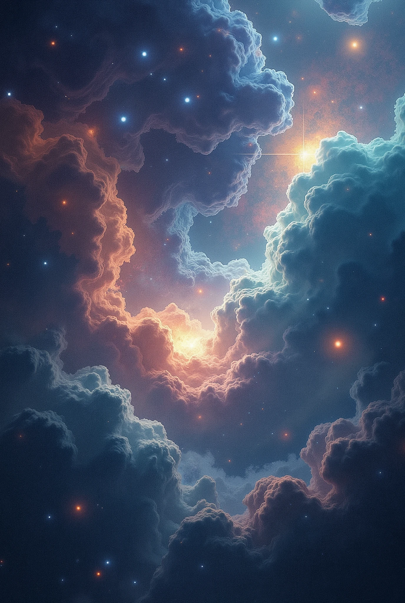 create images, pages and chapters of an ebook talking about cosmos, universe