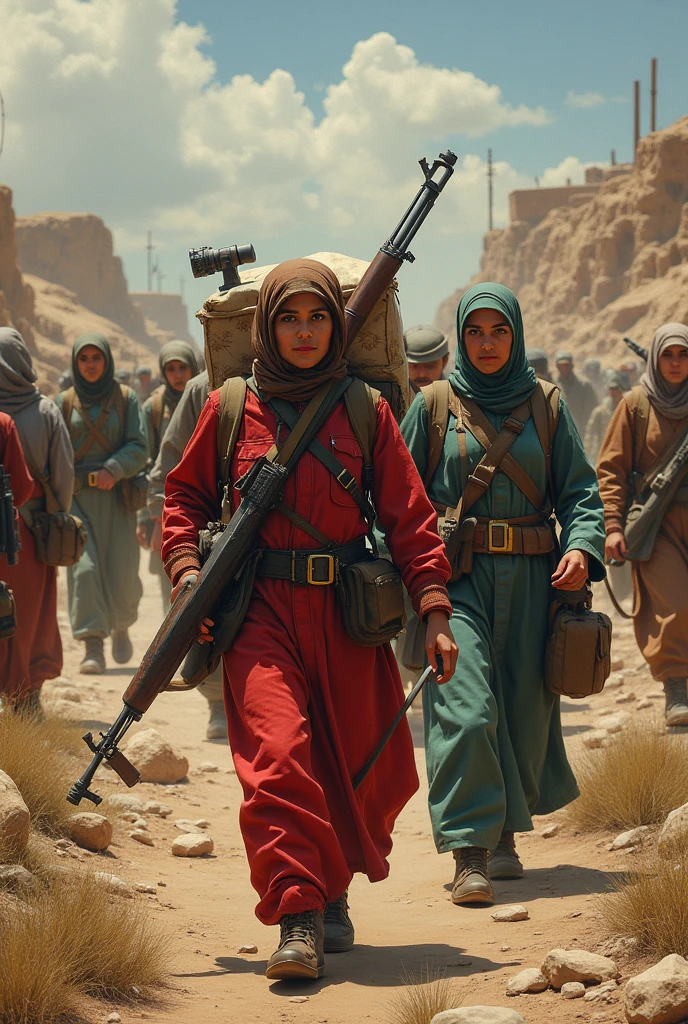 Women also provided crucial logistical support., including the transportation of weapons and supplies, and the care of the wounded in French colonialism in Algeria