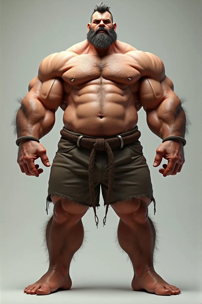 A muscular man with a big dick