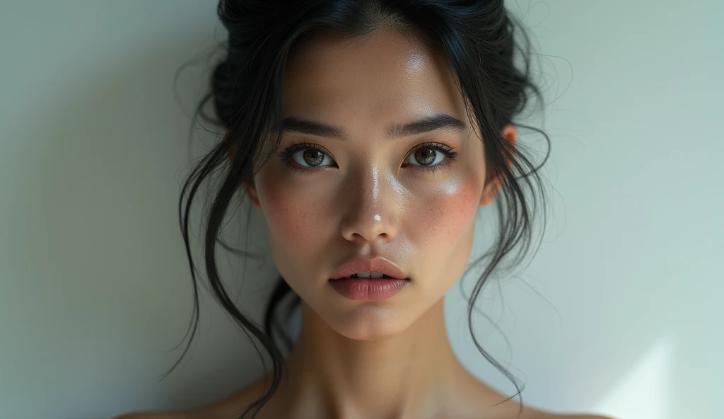 perfect realistic two faced woman 8k