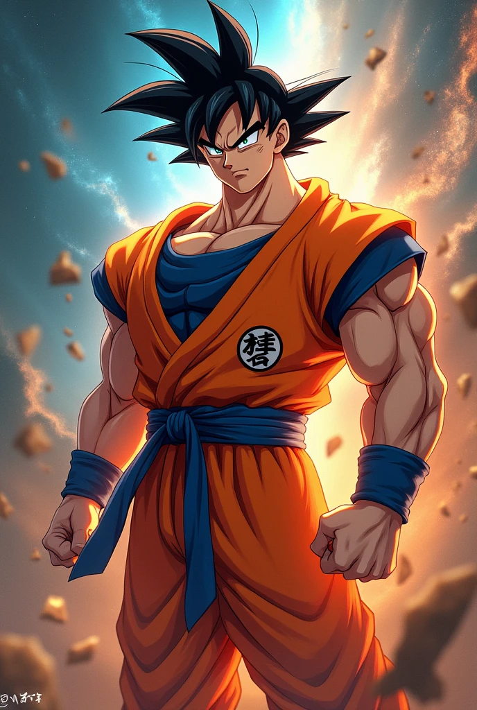 dc comics superman in goku's outfit