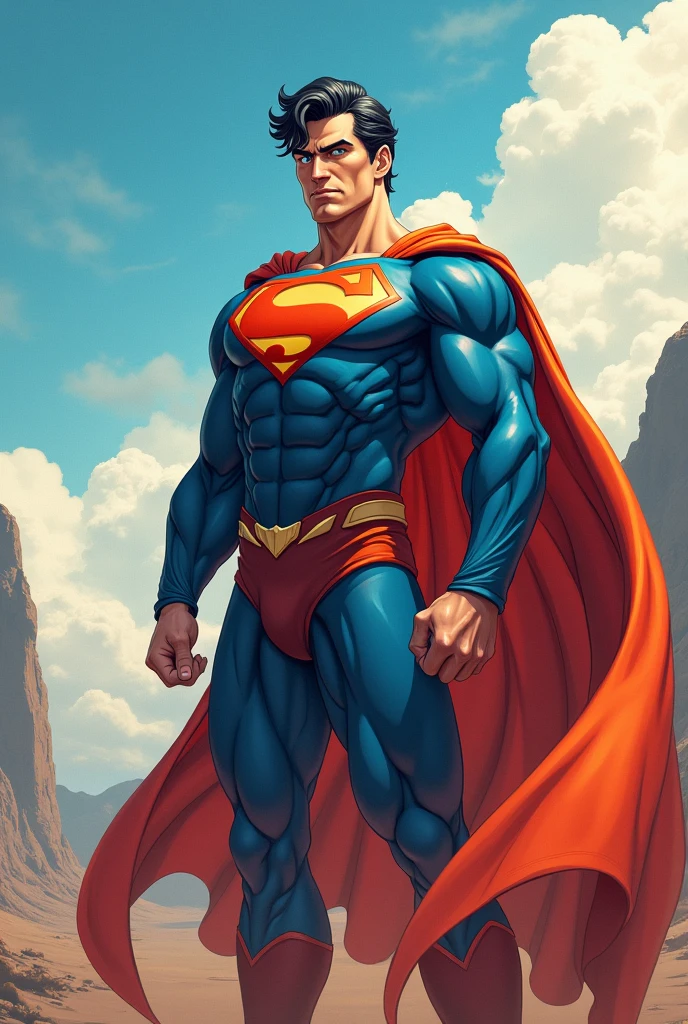 superman in goku&#39;s outfit 