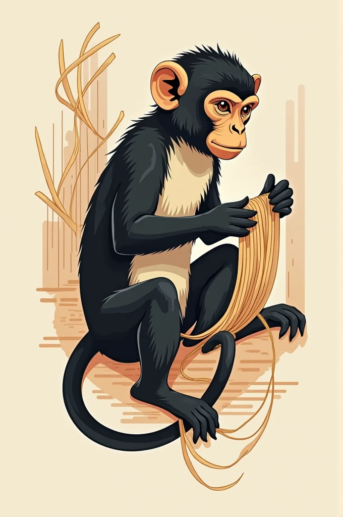 Logo of a weaver monkey 