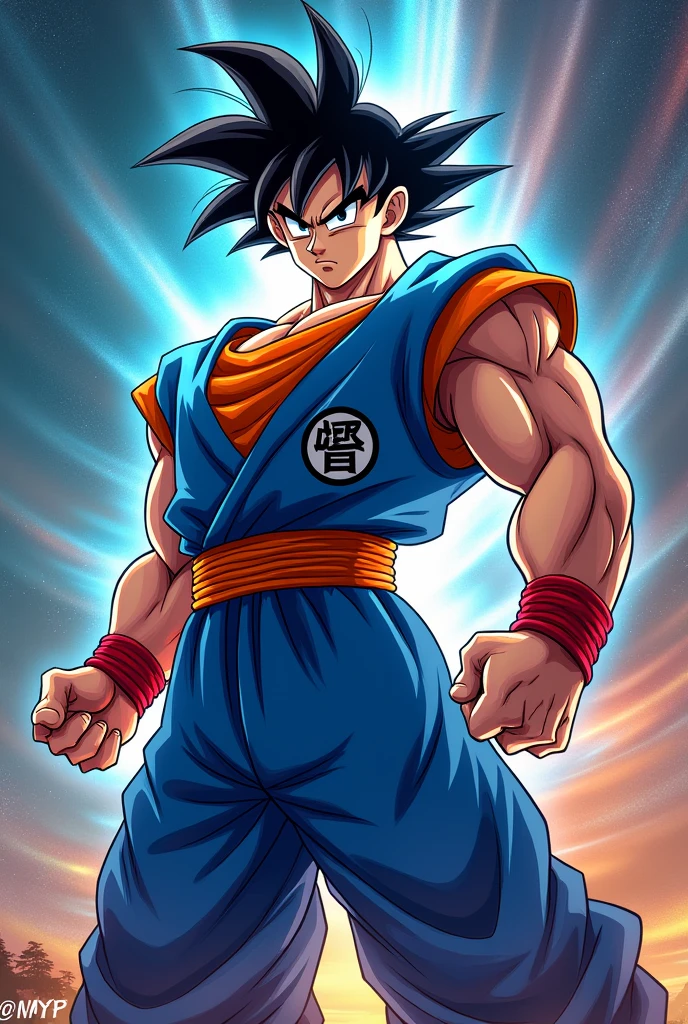 superman with GOKU'S UNIFORM