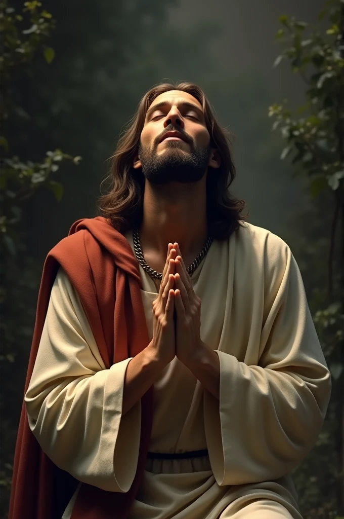 Jesus Christ praying
