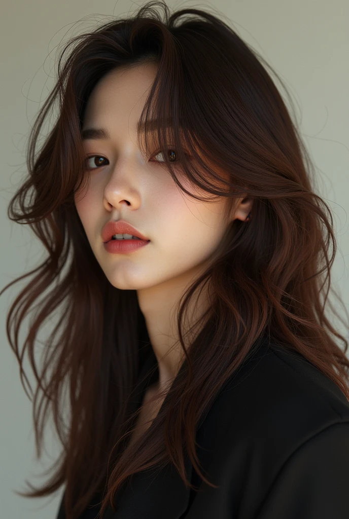 Felix stray kids with long hair
