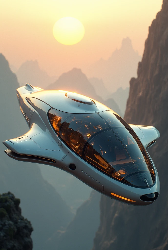 Spaceship、Oval、Sightseeing vehicles、All-round glass、noon