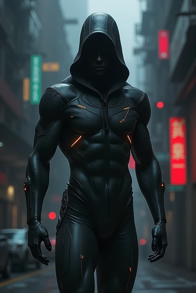 Body definition cyber body full dark clothes