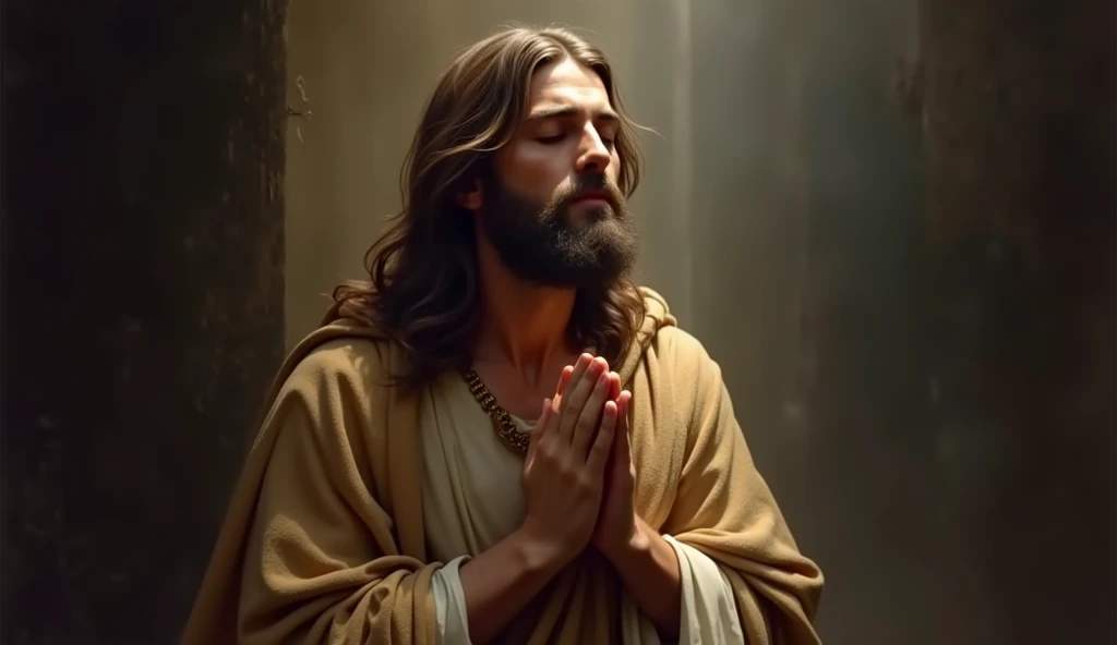 Jesus Christ praying 