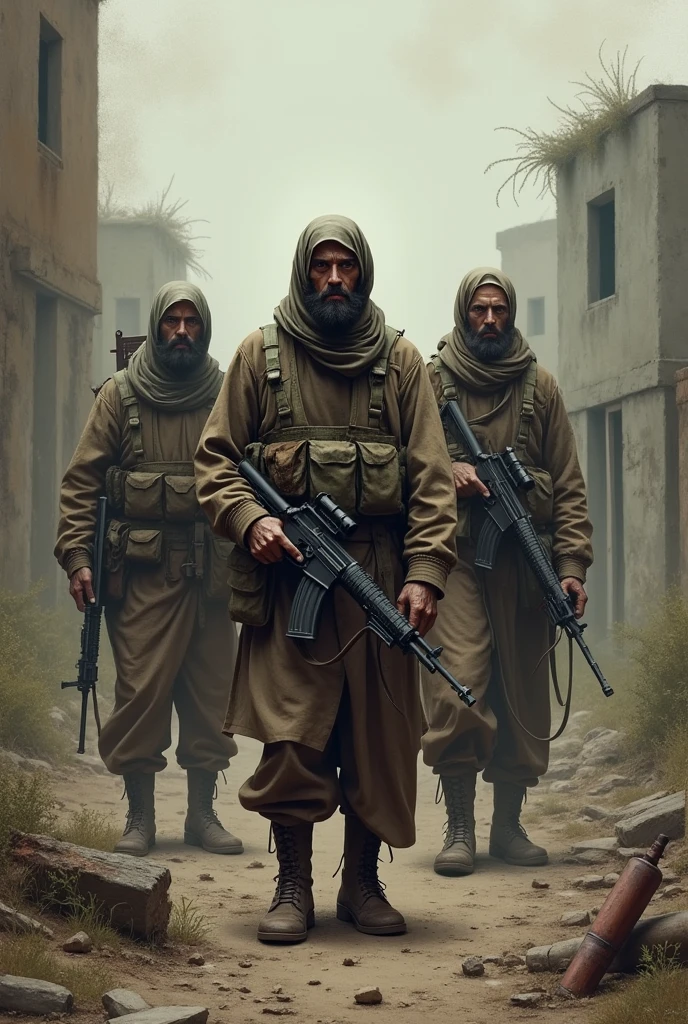 Create me an image about armed groups and ex-combatants
