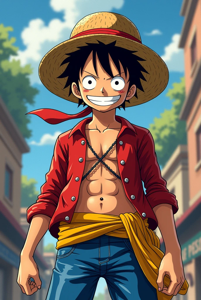 luffy with ninja headband
