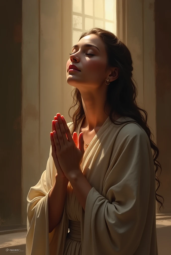 woman praying to God 