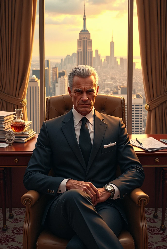 describe the life of a tycoon in one picture