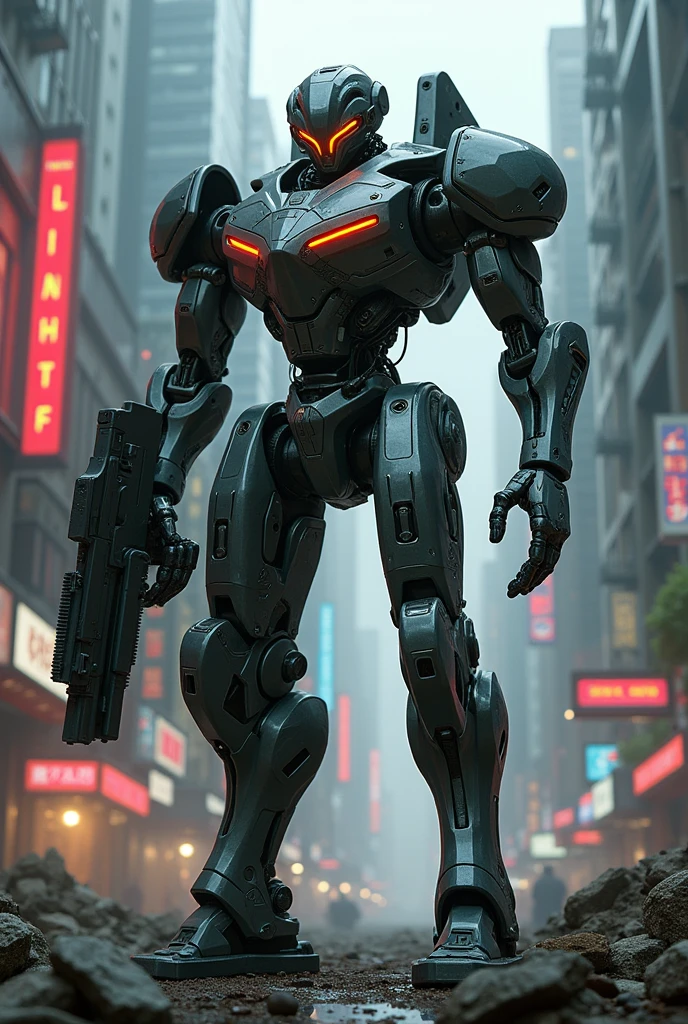 Humanoid body definition cyberpunk war body