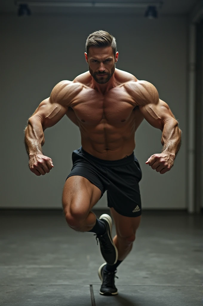 Man doing calisthenics
