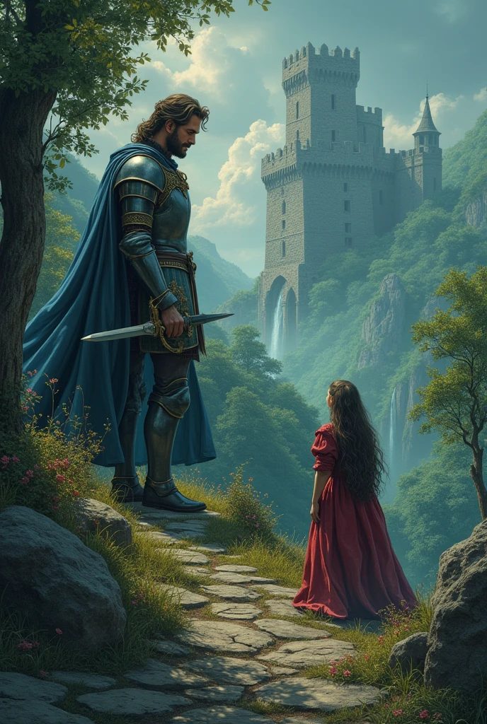 Create a long comic strip about the book Tristan and Isolde