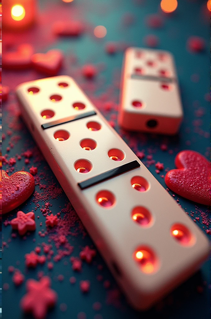 a domino themed birthday invitation