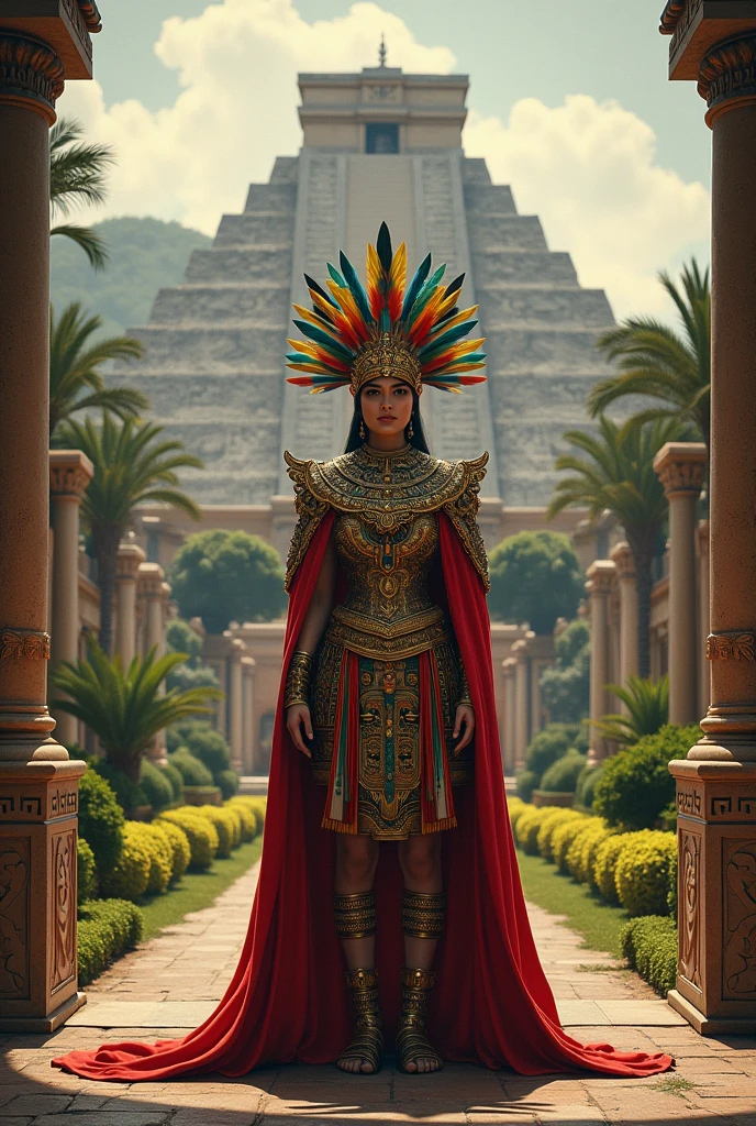 Make it the Mexican monarch of the 1930s Make it with more Aztec influence