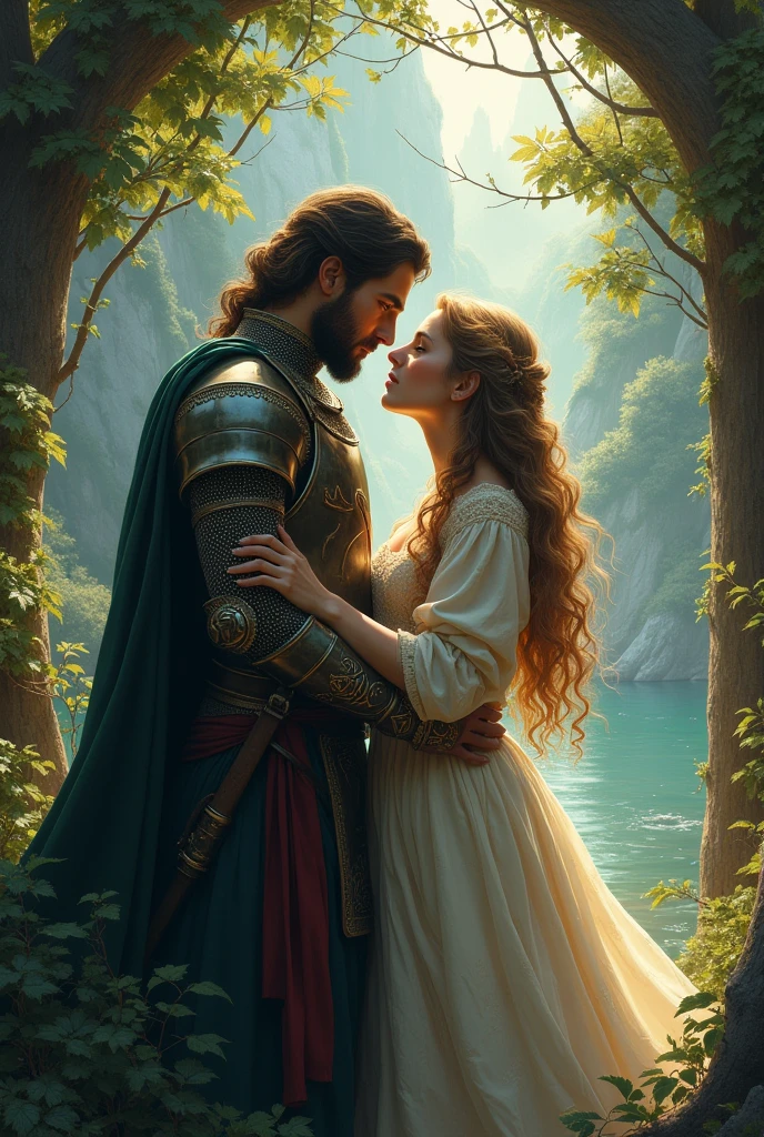 Create 15 long comic strips about the book Tristan and Isolde