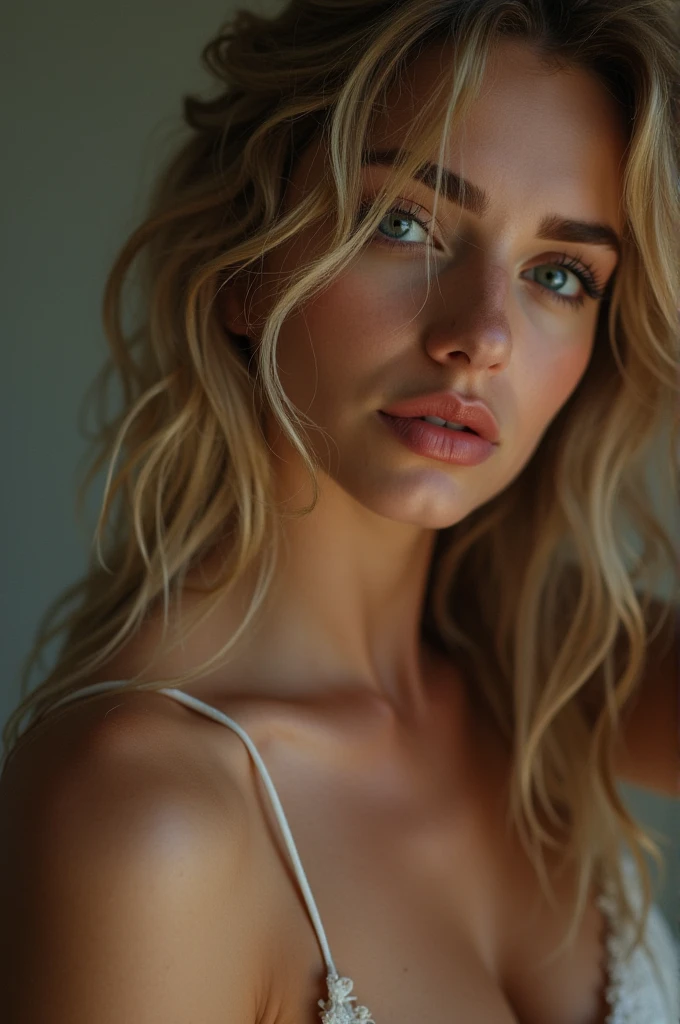 , editorial photograph of a 23 year old woman with long blonde hair), (highly detailed face:1.4) (smile:0.7) (background inside dark, moody, private study:1.3) POV, by lee jeffries, nikon d850, film stock photograph ,4 kodak portra 400 ,camera f1.6 lens ,rich colors ,hyper realistic ,lifelike texture, dramatic lighting , cinestill 800, women with heavy breasts and clevage sittin on sofa,full wet, wet show,giving seductive looks, full body, showing pink wet pussy