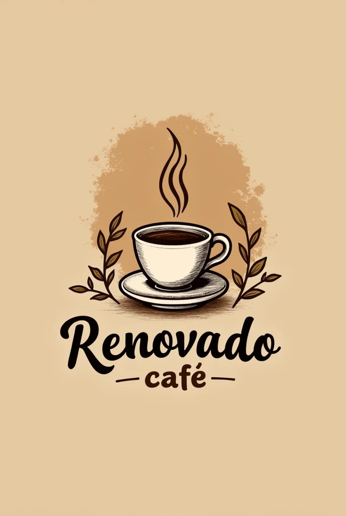 LOGO of a cafe with the name CAFE RENOVADO