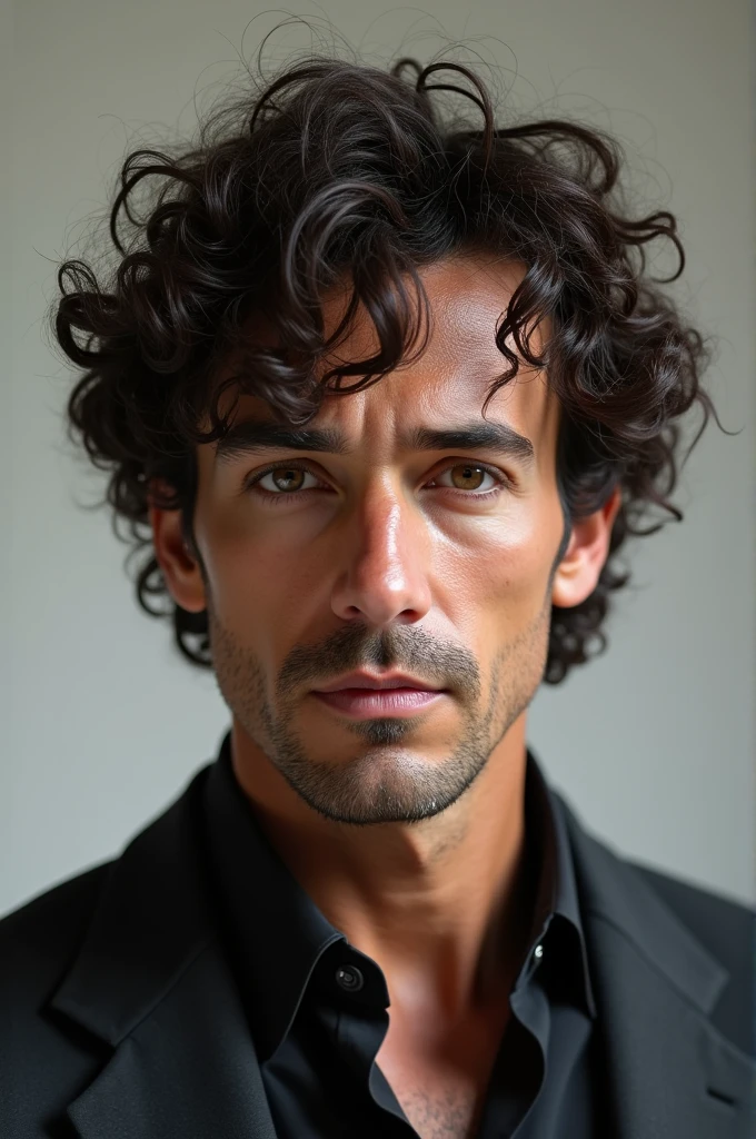 Adult male character with curly hair