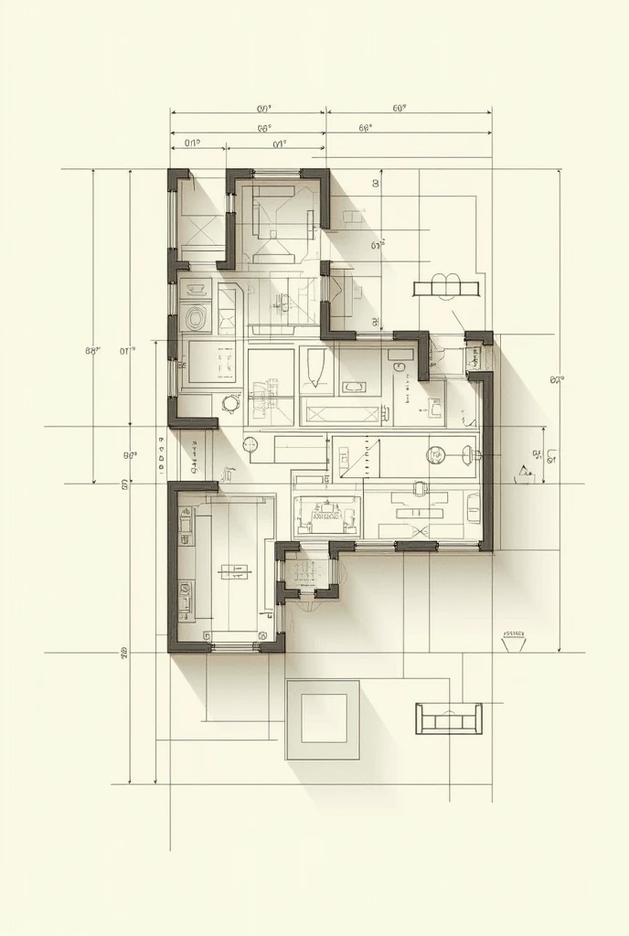 2D architectural plan