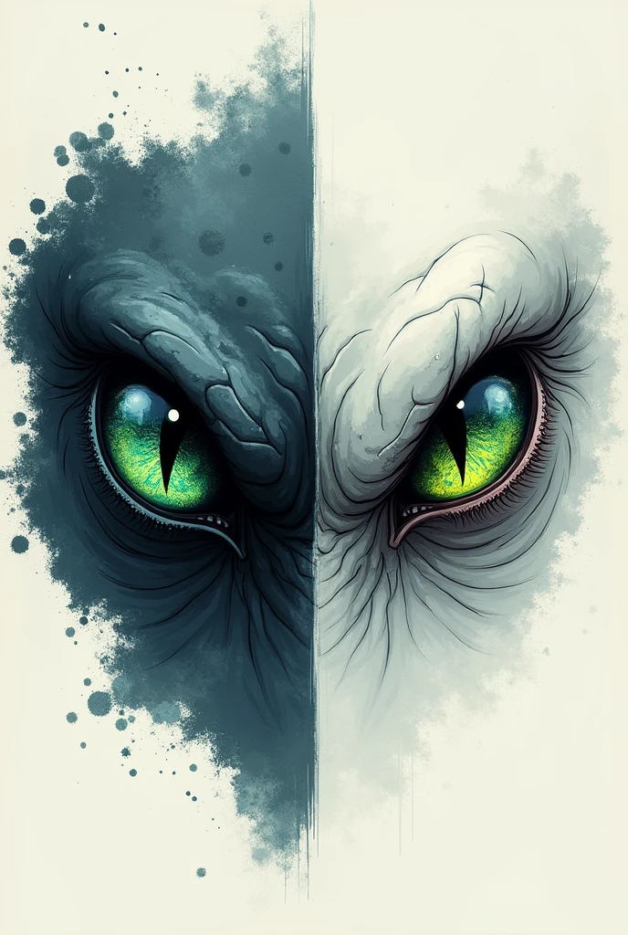 I want a picture of a crocodile's eye and a shark's eye