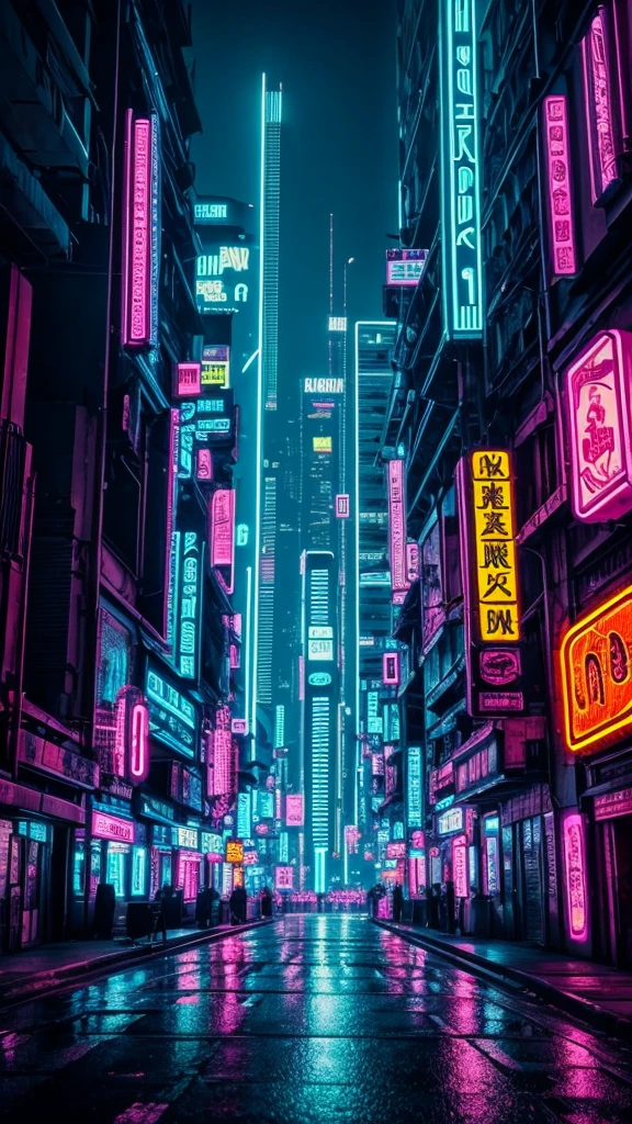 Cyberpunk Neon City, masterpiece,