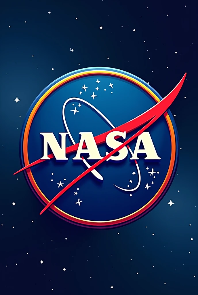 create an image of a nasa badge where there is a space for children to write their name 1300