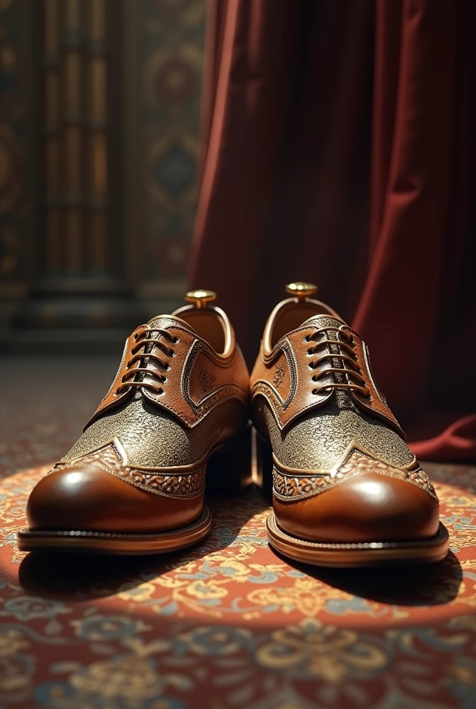 Dress shoes with symmetry according to the Bible with God 