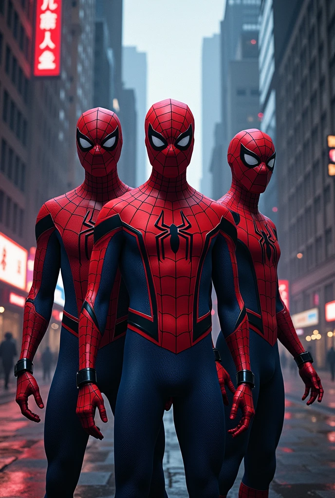 All Spider-Men from the movies together
