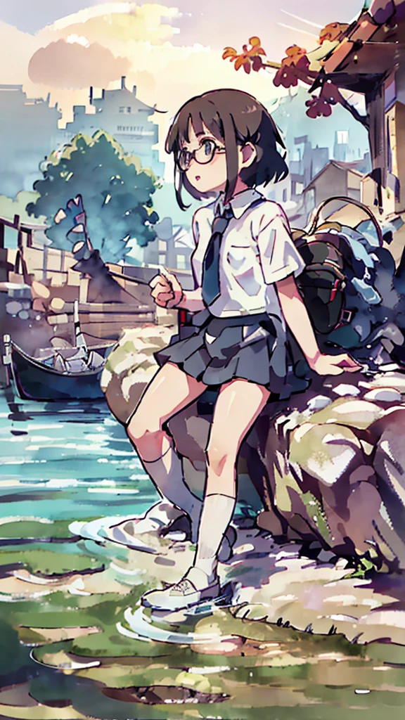Dazzling Light、Many towers in the distance、Big Moon、metropolis、Tall buildings、Looking up at the stars、water、Midnight、Moon、Blue light、sky、sea、Nsfw、masterpiece, high quality, 4K, HDR,, Stable Diffusion prompt: schoolgirl with short、brown hair and red-framed glasses, wearing a white blouse and navy skirt, white panties visible, navy socks and brown loafers, in a state of arousal and trembling with sexual climax,simple illustration style, In a nichijou (everyday life) Setting Image generation AI model used: Stable Diffusion (eleet- model)
id: i2