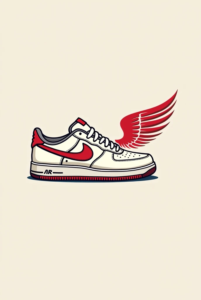 Create logo for instagram profile picture.
Nike air force | low retro branco/rot.
Tennis with wings and flying.