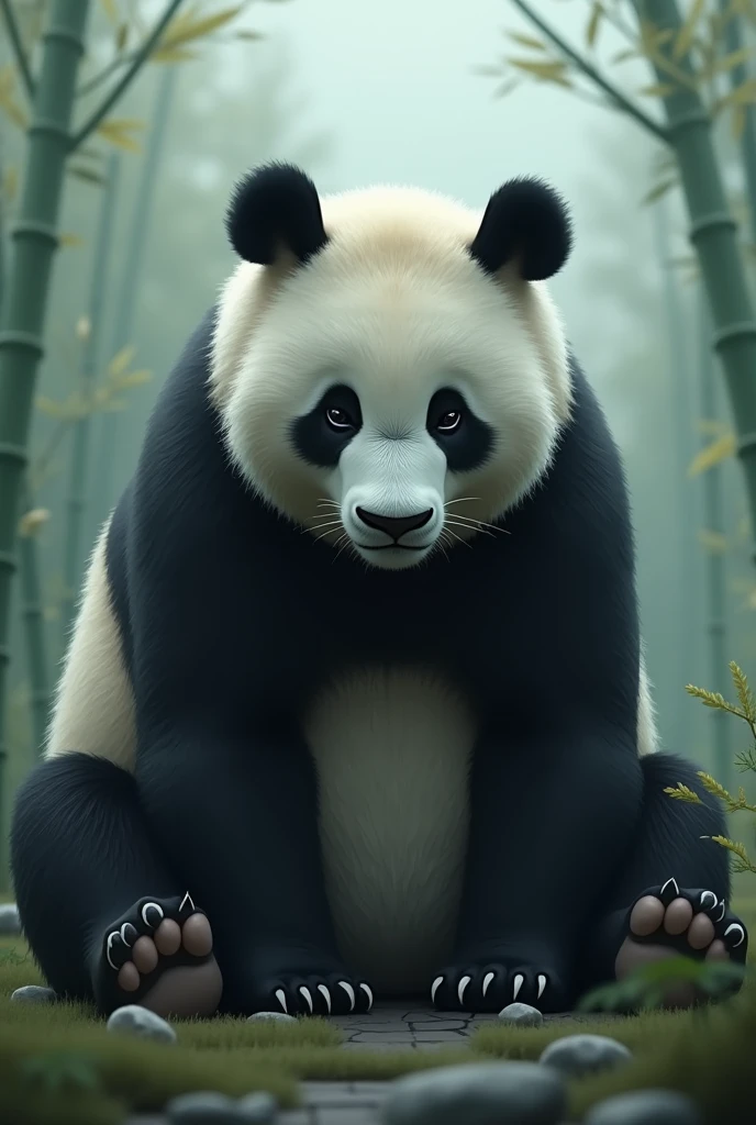 sad panda bear 