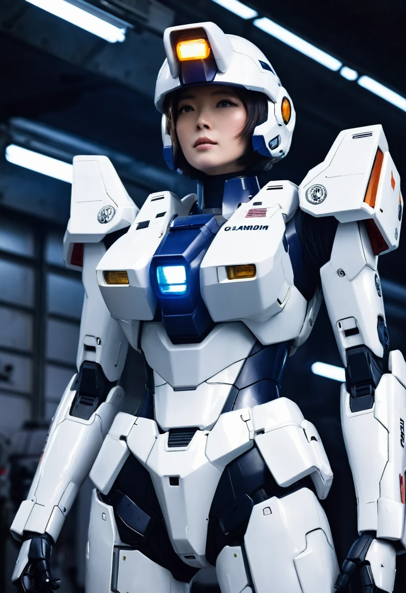 Robocop、Gundam、Patlabor、Female Humanoid、Attractive body、Lens flare、
High definition、high quality、Cinematic、Delicate focus、