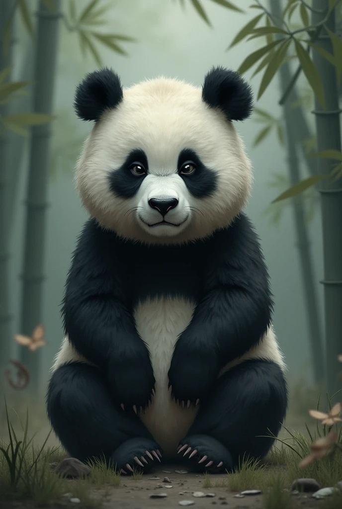 sad panda bear